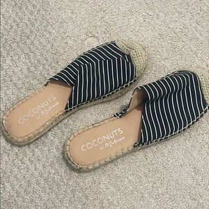 Coconuts by Matisse Black and White Espadrilles